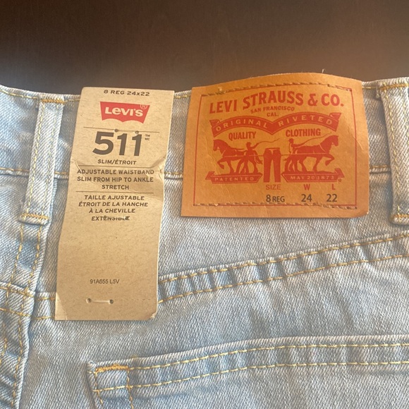 LEVIS X Disney MICKEY MOUSE 511 Slim Youth Jeans Disney Ltd Edition Size 8 - Picture 10 of 12